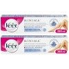 Veet Crème Dépilatoire Minima - Douceur Longue Durée Après Epilation - Peaux Sensibles - Tube 200ml Lot de 2 