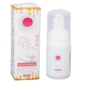 Spray Dépilatoire à la Mousse de Cire Dabeille 30 Ml, Mousse Dépilatoire à la Mousse Dépilation, Mousse Dépilatoire Hydrata