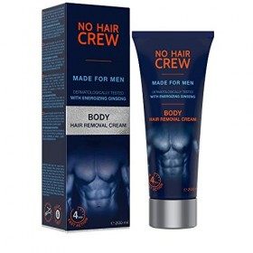 2 x NO HAIR CREW Crème dépilatoire pour le corps. Pour hommes, 200 ml set de 2 x 200 ml 