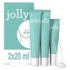 Jolly Crème Dépilatoire le Visage Femme, Résultat Rapide Kit Epilation, 2 Crèmes Dépilatoire 20ml , Crème de Finition Hydrat