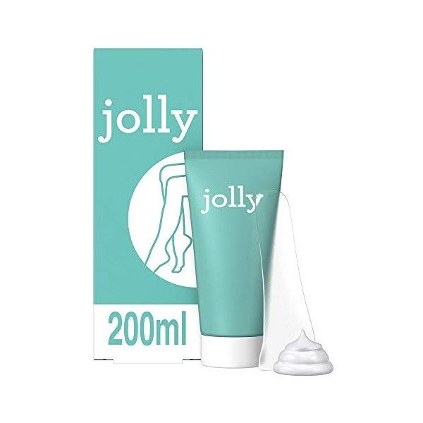 Jolly Crème Dépilatoire le Visage Femme, Résultat Rapide Kit Epilation, 2 Crèmes Dépilatoire 20ml , Crème de Finition Hydrat