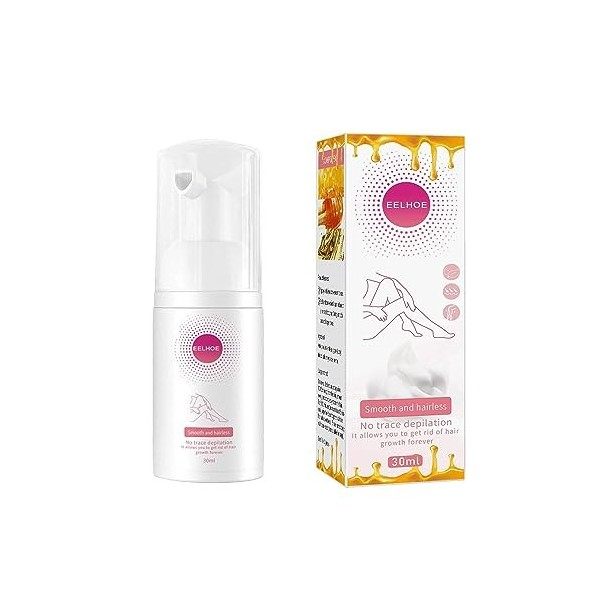 Eelhoe Beeswax Hair Removal Mousse - Eelhoe Hair Removal Spray - Beeswax Hair Removal Mousse - Gentle Beeswax Hair Removal Mo