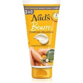 Nad’s Crème Depilatoire Femme - Beurre Corporel Épilatoire 3-en-1, Crème Dépilatoire Hydratante