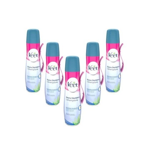 Veet - Brume Dépilatoire - Peau sensible - Douceur et Rapidité - 150 ml 5 