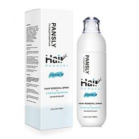 100ML Spray dépilation, spray dépilation jambes bras épilateur doux pour visage, aisselles, bras, jambe, bikini, produit dé