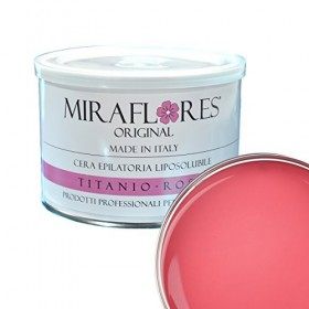 Cire Dépilatoire épilation professionnelle, liposoluble en pot de 400 ml - Miraflores original - adaptée à peaux sensibles, s