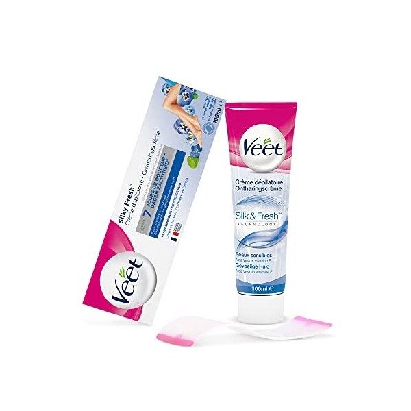 Veet - Crème Dépilatoire - Peaux Sensibles - 1 flacon de 100 ml