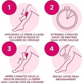 Venuan - Crème Dépilatoire Sous la Douche Corps & Jambes - Peaux Sensibles - Sans Odeur dAmoniaque - 100ml