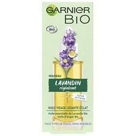 Garnier Bio – Huile Visage Lissante Éclat – Huile Essentielle de Lavandin Bio et Huile d’Argan Bio – Pour Tous Types de Peaux...