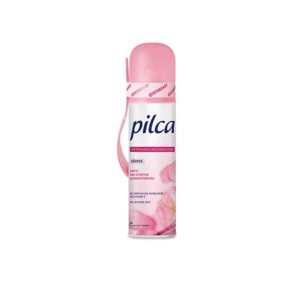 Mousse dépilatoire Pilca, pour une épilation plus efficace et plus rapide, 150 ml