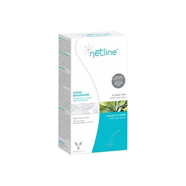Netline Crème Décolorante pour Visage et Corps, Tubes de 20 + 40 ml