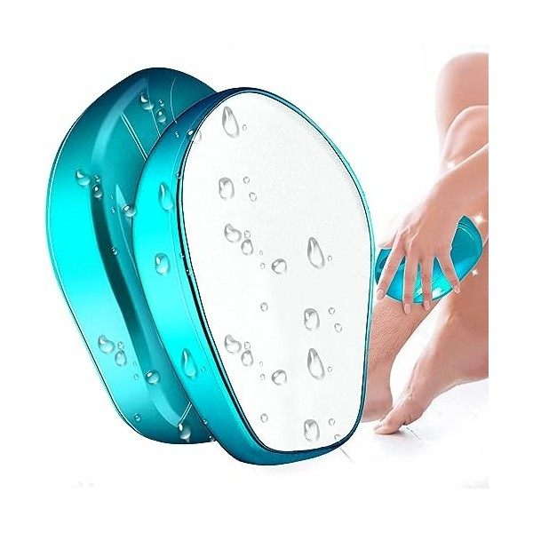 Épilateur en cristal, Gomme Epilatoire Nano Epilateur Cristal, Outil Dépilation Portable pour Les Jambes, Les Bras et le Dos