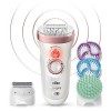 Braun Silk-épil 9 SkinSpa SensoSmart Épilateur Électrique Femme Or Rose, 4-en-1 Sans Fil Avec Wet & Dry, Système D’Exfoliatio