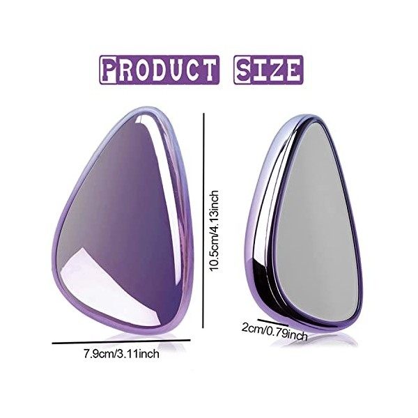 GBOKYN Épilateur en Cristal, 1 Pièces Nano Gomme Epilatoire, Crystal Hair Eraser, Outil Exfoliateur Gomme d’épilation, Pierre