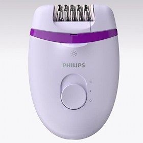 Philips - BRE275/30, Epilateur Satinelle Essential, Lumière Intégrée, 4 Accessoires