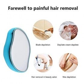 AWAVM Gomme dépilatoire,Épilateur Physique Indolore pour Femme Homme, Epilateur en Gomme de Cristal Epilateur Cristal, Outil 