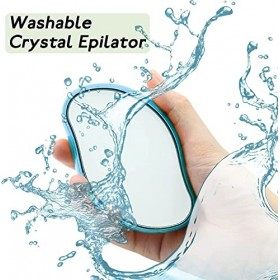 Épilateur en Cristal, Gomme en Cristal, Nano Épilateur dépilation Physique indolore pour Femme, Rapide et Facile à Nettoyer,