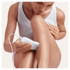 Braun Silk-Épil 5 Power Épilateur Électrique Femme, Blanc/Violet, Pour Débutantes Avec Fil Pour Une Puissance Non-Stop, Tête 