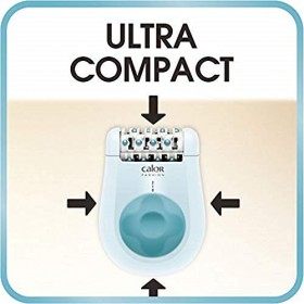 Calor Fashion Epilateur électrique, 24 pinces de précision, Compact, Billes de massage, Fabriqué en France EP1028C0