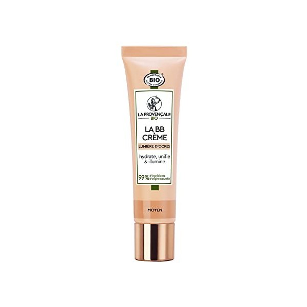 La Provençale Bio - La BB Crème Lumière dOcres Certifiée Bio - Crème Teintée Hydratante - Huile dOlive Bio AOP Provence - P