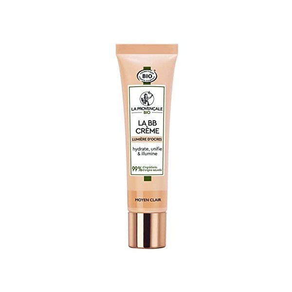 La Provençale Bio - La BB Crème Lumière dOcres Certifiée Bio - Crème Teintée Hydratante - Huile dOlive Bio AOP Provence - P C...