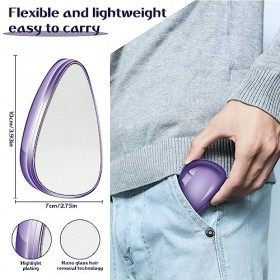 Alftek Nano - Épilateur magique - Appareil dépilation nano - Design ergonomique - Pour homme et femme violet 