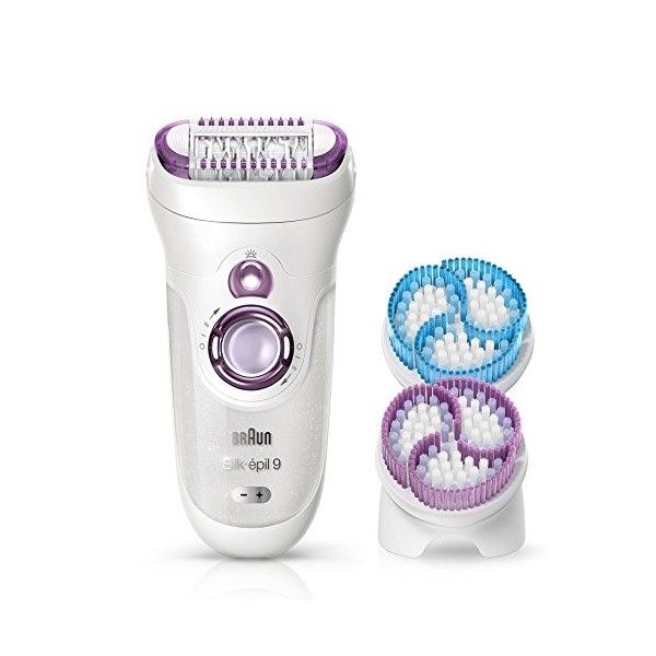 Braun Silk-Epil 9 Wet & Dry SkinSpa 9 – 941 V Système dépilation, exfoliant et massage 3 en 1 avec 8 accessoires