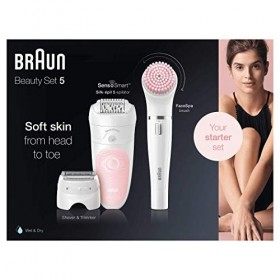 Braun Silk-épil Beauty Set 5 Starter Wet&Dry 5-885 Épilateur femme 4 en 1 sans fil