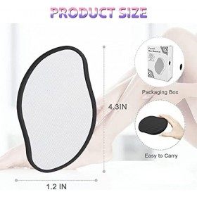 Gomme à cheveux en cristal pour homme et femme, exfoliation indolore, gomme magique pour le dos, les bras, les jambes, épilat