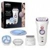 Braun Silk-épil 9, Épilateur Électrique Pour Femme, Pour Une Épilation Longue Durée, Avec Accessoire De Massage Haute Fréquen