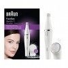 Braun Face SE810 Épilateur et Brosse de Nettoyage pour Le Visage, Blanc