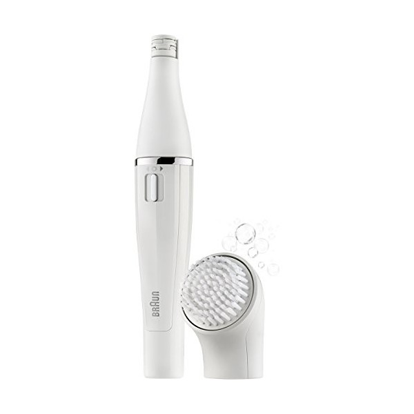 Braun Face SE810 Épilateur et Brosse de Nettoyage pour Le Visage, Blanc