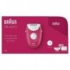 Braun Silk Epil 3 3-415 Coffret cadeau dépilation Blanc/rose