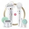 Braun Silk-epil 9 Flex 9300 Beauty Set Wet & Dry épilator with 8 extras compris Braun FaceSpa