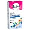 VEET EASY GEL - 40 Bandes de Cire Froide Corps & Jambes - Peaux Sensibles - Sans Frotter - Epilation Longue Durée