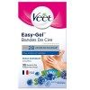 VEET EASY GEL - 30 Bandes De Cire Froide Aisselles - Peaux Sensibles - Sans Frotter - Epilation Longue Durée