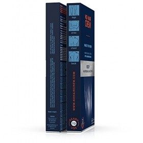 NO HAIR CREW Bandes De Cire pour lépilation du corps. Pour Hommes, 20 Bandes et 4 Lingettes Apaisantes