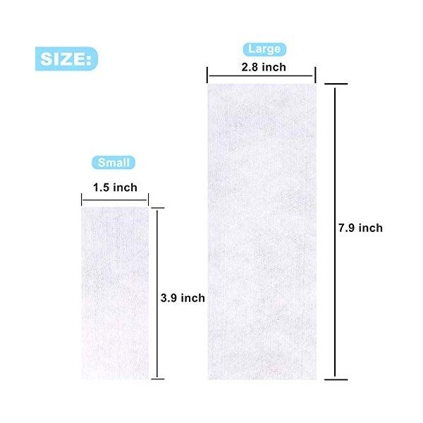 BQTQ 800 Pièces Bandes à Épiler professionnel Cire Bande de Papier Jetable Bandes de Cire Convient pour Sourcils,Bras, Jambes