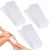 120 Pièces Bande de Cire Epilation Non Tissées, Bande Epilation en Papier pour Lépilation du Corps, Jambes et Visage