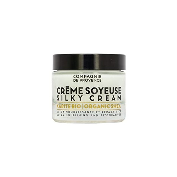 La Compagnie de Provence - Crème Visage Nourrissante au Karité 50ml - Pot en verre - Made in France Crème Jour et Nuit