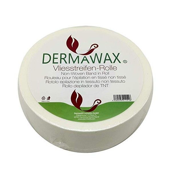 Dermawax Rouleau de non-tissé 70 mètres pour le waxing pour lépilation- épilation avec bandes de cire- bandes de non-tissé c