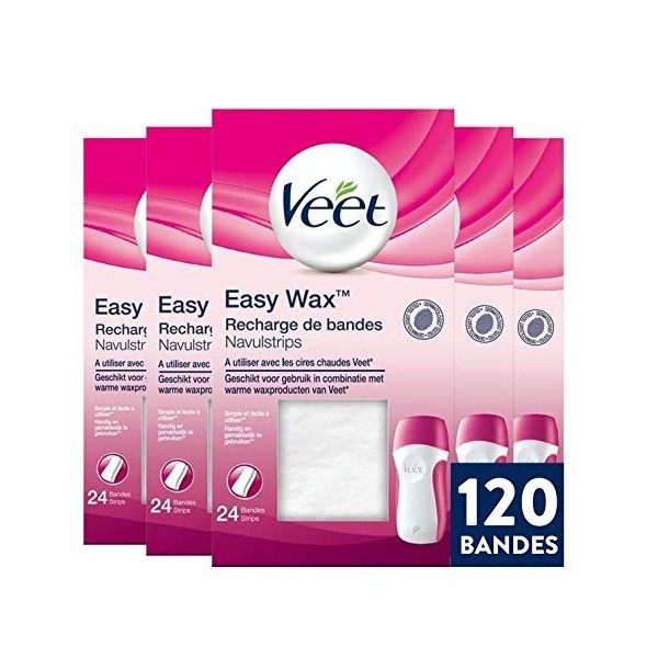 Veet EasyWax - Bandes de Cire Epilation - Jambes, Maillot, Aisselles, Bras 2
