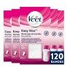 Veet EasyWax - Bandes de Cire Epilation - Jambes, Maillot, Aisselles, Bras 2 