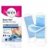 VEET EASY GEL - 16 Bandes De Cire Froide Aisselles - Peaux Sensibles - Sans Frotter - Epilation Longue Durée