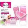 VEET EASY GEL - 40 Bandes de Cire Froide Corps & Jambes - Peaux Normales - Sans Frotter - Epilation Longue Durée