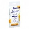 NAIR - Bandes De Cire Froide Visage, Peaux Sensibles, à lExtrait de Lait & Miel, 97% dOrigine Naturelle, Format Malin 12 Ba