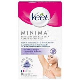 VEET PURE - 16 Bandes de cire froide Aisselles - Peaux Sensibles - Recommandés par les Dermatologues - Epilation Longue Durée