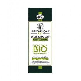 La Provencale - Crème Radieuse certifiée Cosmos Organic pour Hydrater et Illuminer la Peau - Tube de 50ml - Le Lot De 2