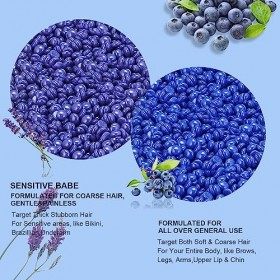 Lifestance Chauffe Cire Avec 400g Epilation Cire Perles pour Dépilatoire Avec Formule de Lavande Détendue pour Corps, Jambes,