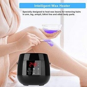 Chauffe-Cire Électrique Professionnel, Réchauffeur de Cire Machine à Épiler Intelligente 100-240V 50/60HZ 100W avec Écran Led